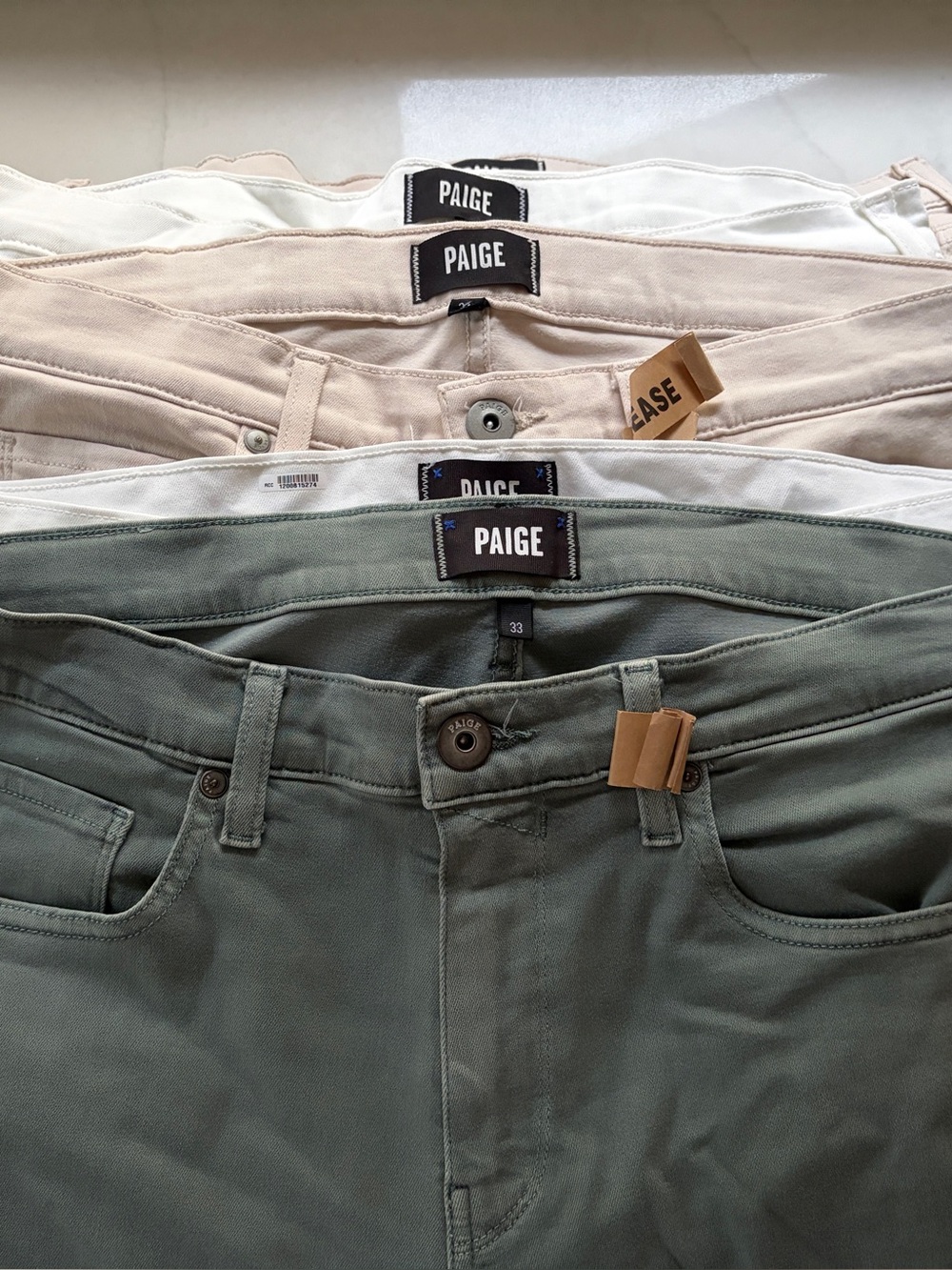 33 PAIGE Lennox Men’s Premium Slim Fit Jeans – Size 34 – Huge Lot
